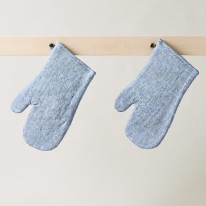 Washed Linen Oven Mitt
