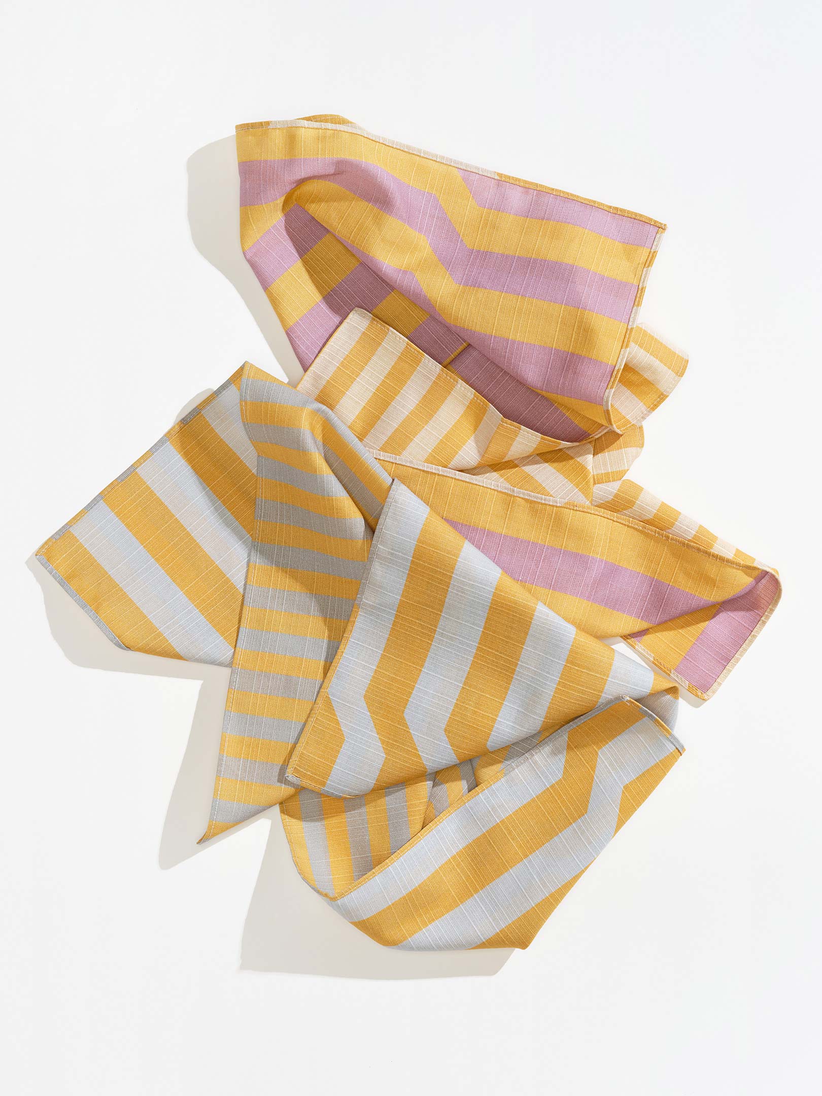 Dinner Napkins Double Sided Stripe - Quiet Season - Image 2