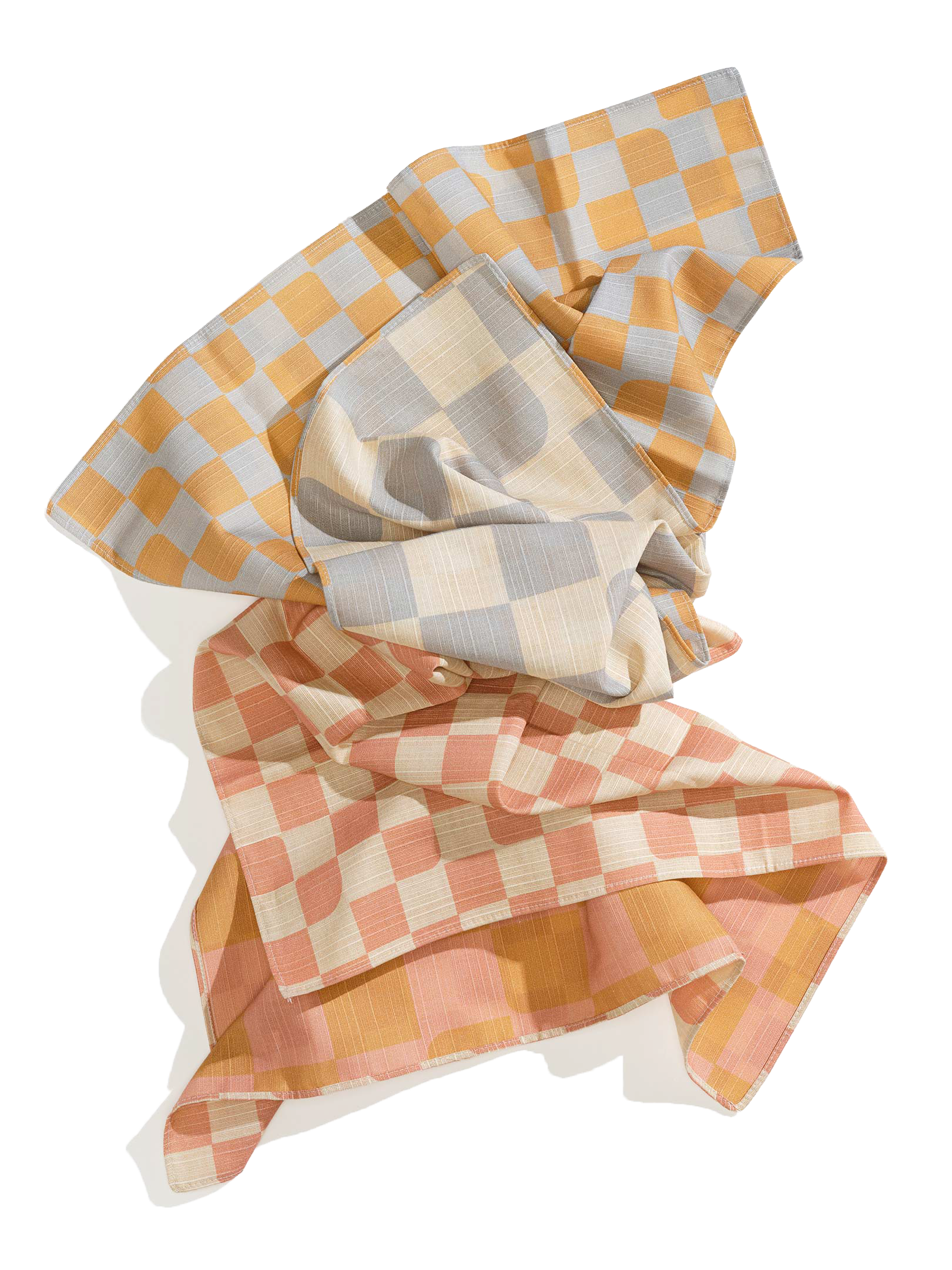 Dinner Napkins Double Sided Checker - Quiet Season - Image 5
